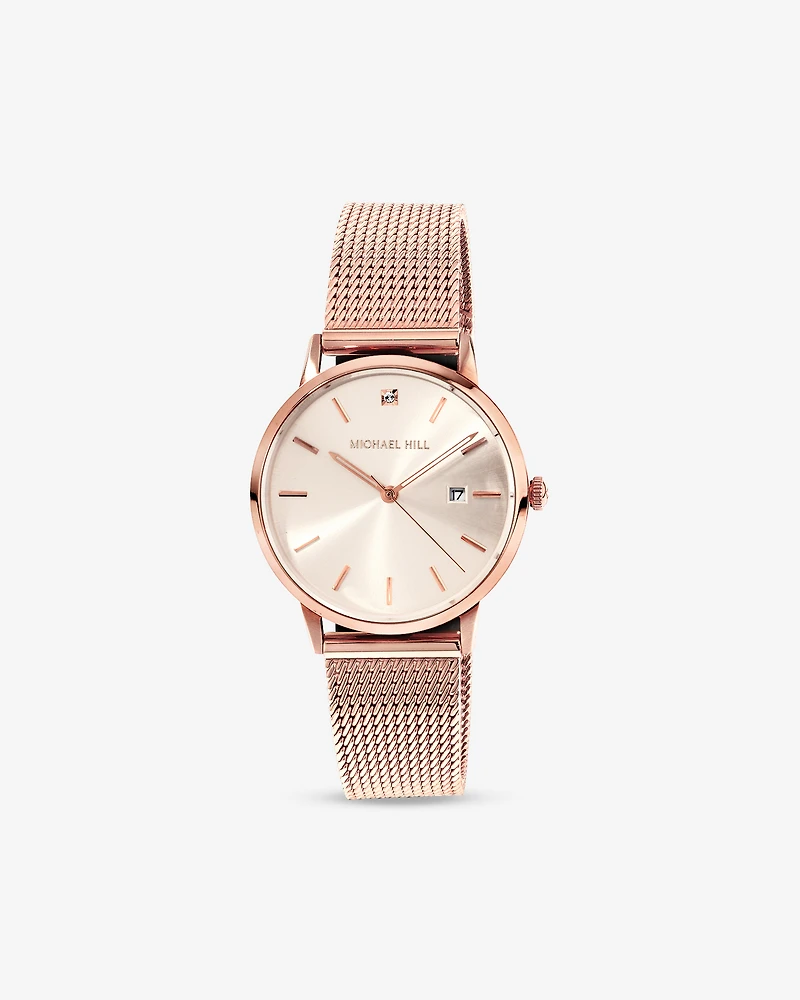 Ladies Watch in Rose Tone Stainless Steel