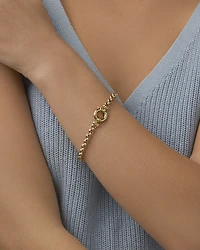 19cm (7.5") 5mm-5.5mm Width Hollow Belcher Bracelet in 10kt Yellow Gold