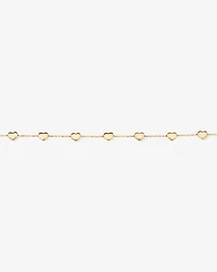 19cm (7.5") Heart Station Bracelet in 10kt Yellow Gold
