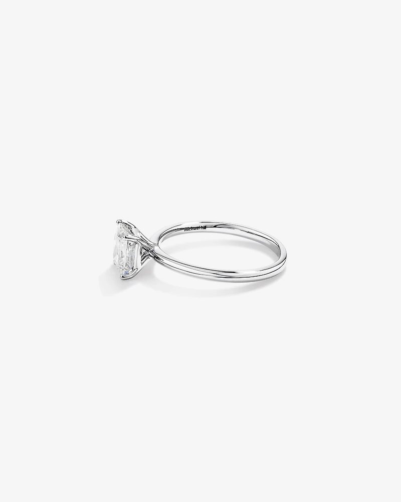 1.25 Carat TW Princess Cut Laboratory-Grown Diamond Solitaire Engagement Ring 14kt White Gold