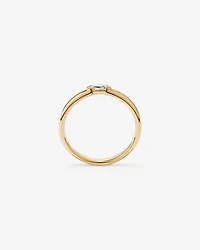 Laboratory-Grown Diamond Stacker Ring 10kt Yellow Gold
