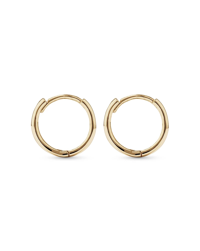 Mini Hoop Earrings in 10kt Yellow Gold