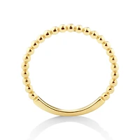 Bague perlée à superposer en or jaune 10 K