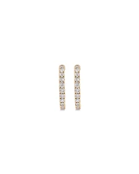 0.50 Carat TW Diamond Ethereal Huggie Earrings in 10kt Yellow Gold