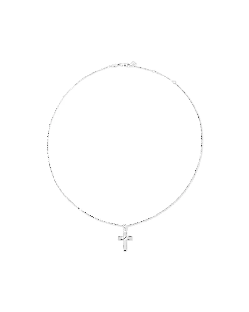 Cross Pendant Necklace in Sterling Silver