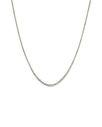 6.00 Carat TW Graduated Diamond RivieraTennis Necklace in 18kt Yellow Gold