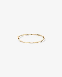 60mm Hollow Twist Bangle In 10kt Yellow Gold