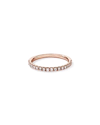0.34TW Round Brilliant Laboratory-Grown Diamond Wedding Band 14kt Rose Gold