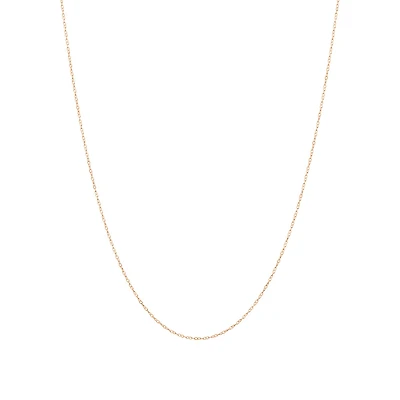45cm (17") 0.95mm Width Solid Cable Chain 10kt Yellow Gold
