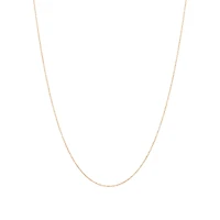 45cm (17") 0.95mm Width Solid Cable Chain 10kt Yellow Gold