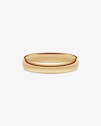 5mm High Domed Wedding Band 10kt Yellow Gold