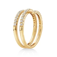 Spiral Ring with .50 carat TW of diamonds in 10kt yellow gold