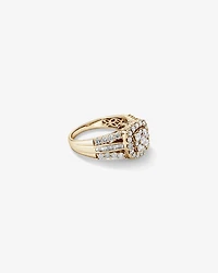 Bague de fiançailles avec 1,50 carat TW de diamants en or jaune 14kt