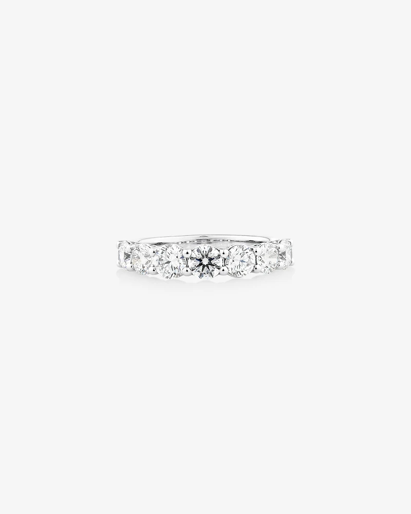 2.00 Carat TW Round Brilliant Laboratory-Grown Diamond Wedding Ring 14kt White Gold