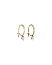 Single Drop Earrings with 0.37 Carat TW of Diamonds in 18kt Yellow Gold