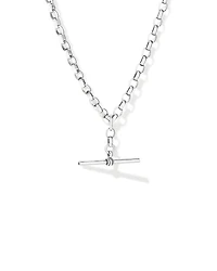 45cm (18") 4.5mm-5mm Width Belcher Fob Chain in Sterling Silver