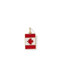 Canada Flag Pendant in 18Kt Vermeil