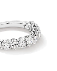 1.17 Carat TW Oval Laboratory-Grown Diamond Wedding Ring in 14kt White Gold