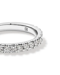 Alliance avec Diamants Ronds Brillants Sertis Griffes de 0,34 Carat TW en Or Blanc 18 kt