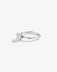 Bague de Fiançailles Solitaire en Diamant Rond Brillant 1,00 Carat TW en Or Blanc 14 kt