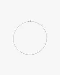 50cm (20") 1.25mm Width Round Box Chain Necklace in Sterling Silver