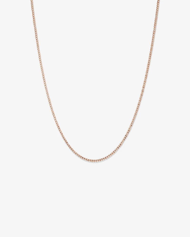 Classic Curb Chain in 10kt Rose Gold