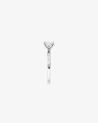 Carat TW Oval Laboratory-Grown Diamond Solitaire Engagement Ring 14kt White Gold