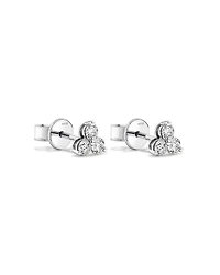 0.50 Carat TW Round Brilliant Diamond Trio Stud Earrings in 10kt White Gold