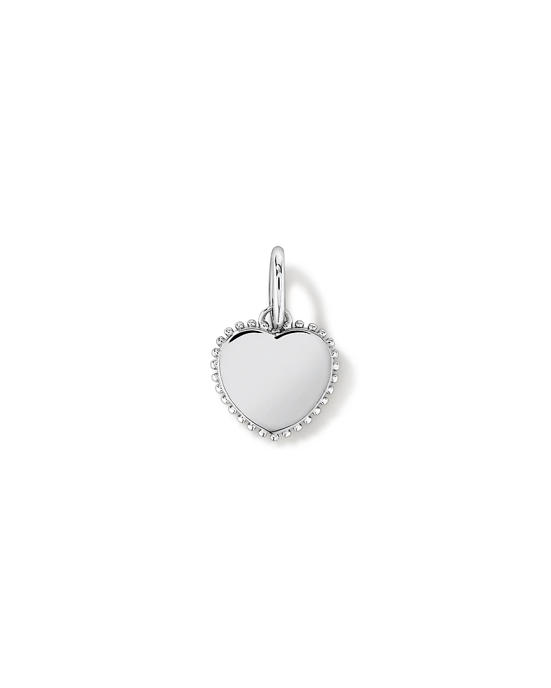 Mother of Pearl Love Heart Pendant in Sterling Silver