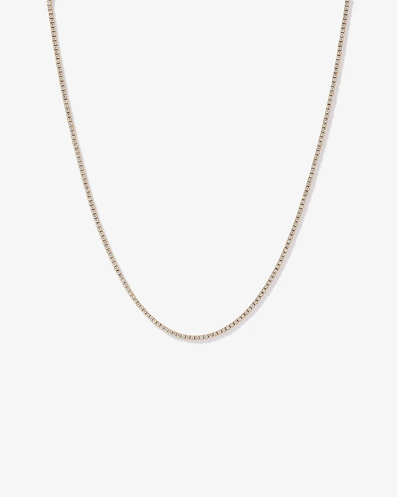 4.00 Carat TW Tennis Necklace in 18kt Yellow Gold