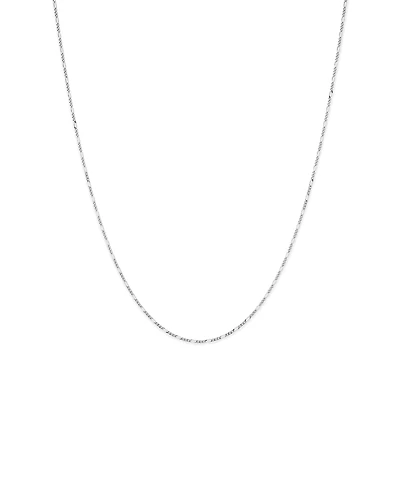 50cm (20") 1.4mm Width Figaro Chain Necklace in Sterling Silver