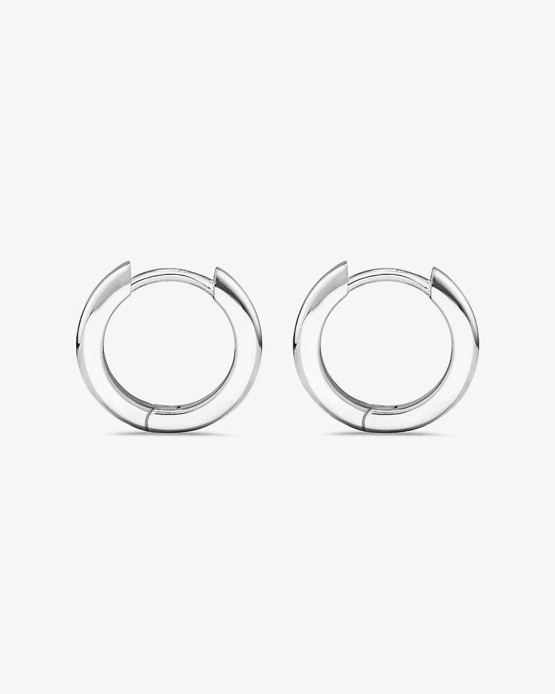 14mm Huggie Earrings in Sterling Silver