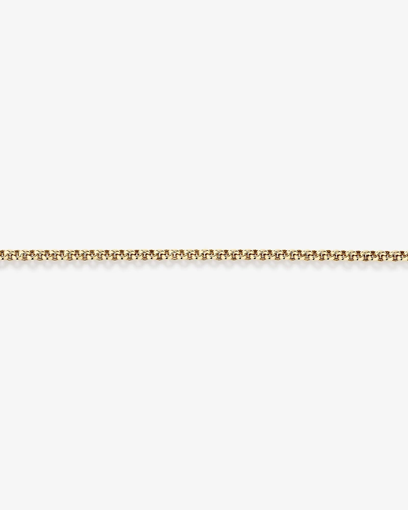 45cm (18") 5mm-5.5mm Width Hollow Belcher Chain in 10kt Yellow Gold