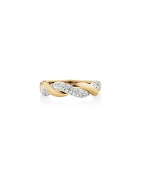 Twist Ring with 0.20 Carat TW of Diamonds in 10kt Yellow Gold