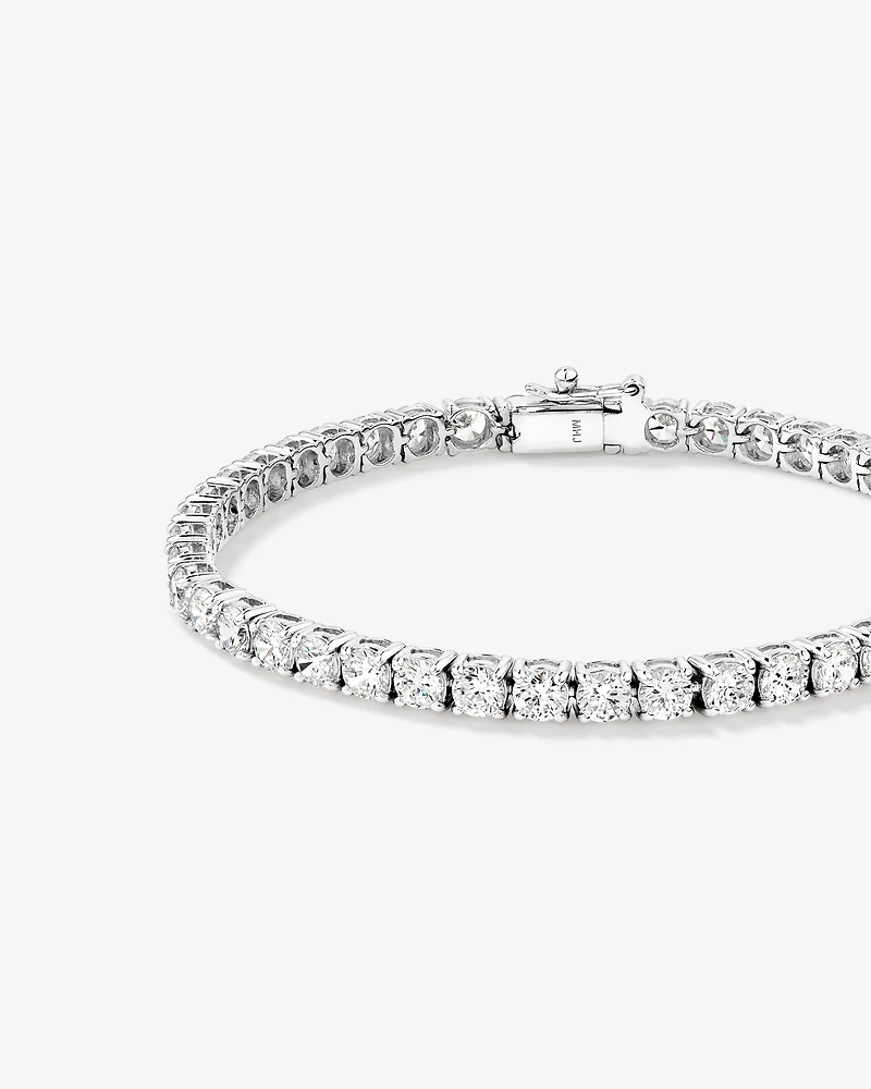 Bracelet rivière en argent sterling avec zircon cubique