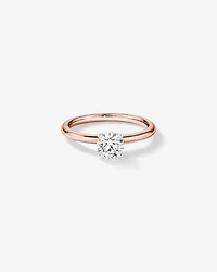 0.70 Carat TW Round Brilliant Laboratory-Grown Diamond Solitaire Engagement Ring in 14kt White Gold