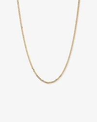 65cm (20") 3.75mm Width Semi Solid Diamond Cut Curb Chain in 10kt Yellow Gold