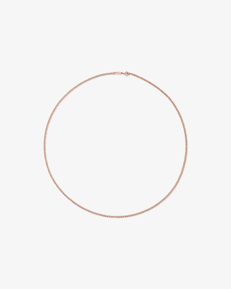 Classic Curb Chain in 10kt Rose Gold