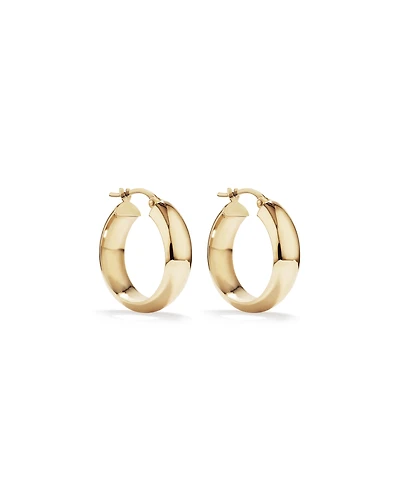 15mm Hoop Earrings 10kt Yellow Gold