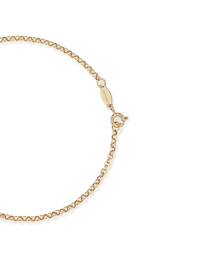 19cm (7.5") 2mm-2.5mm Width Belcher Bracelet in 10kt Yellow Gold