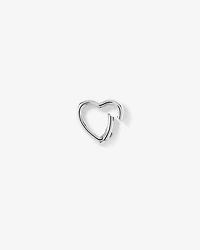 Medium Heart Connector in Sterling Silver
