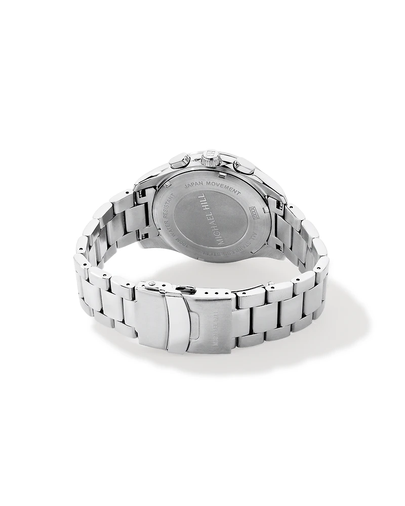Men's Solar Chronograph Watch in Stainless Steel