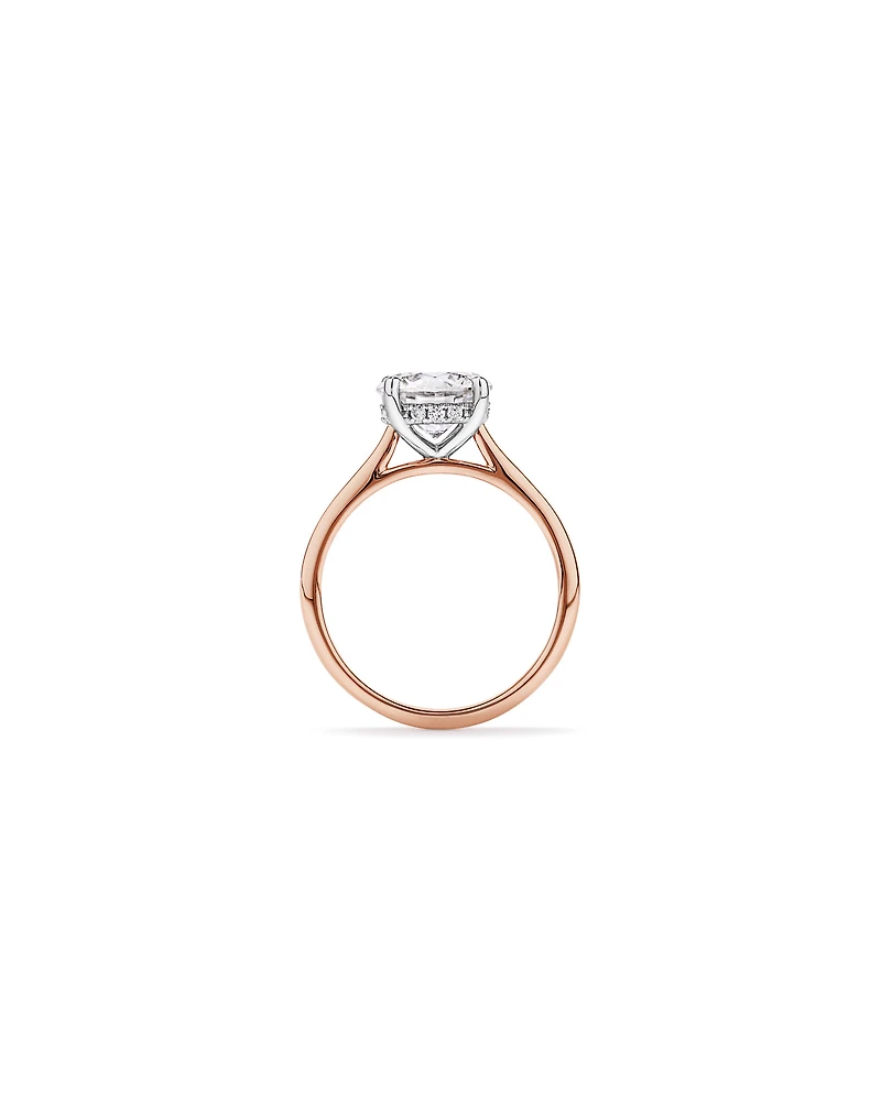 2.32TW Round Brilliant Laboratory-Grown Diamond Solitaire Ring 14kt Rose and White Gold