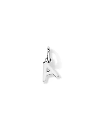 Letter A Initial Pendant in Sterling Silver