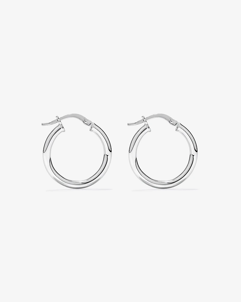 Boucles d’oreilles rondes 15 mm en argent sterling