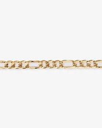 Bracelet Figaro solide en or jaune 10 carats, 23 cm (22 po), largeur de 15 mm