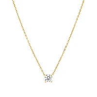 0.60 Carat TW Laboratory-Grown Diamond Stud Earrings & Pendant Set in 10kt Yellow Gold