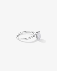 1.57TW Oval Laboratory-Grown Diamond Solitaire Ring 14kt Gold