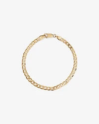 17cm (22") 4mm-4.5mm Width Curb Bracelet in 10kt Yellow Gold