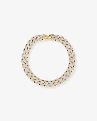 2.00 Carat TW Diamond Set Cuban Link Bracelet in 10kt Yellow and White Gold